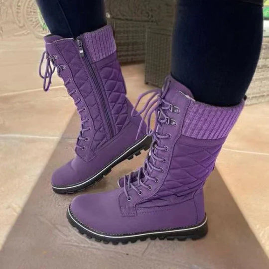 Pelz-Thermostiefel für Frauen