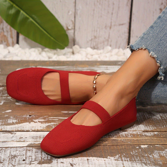 Heidi-Mode | Einfarbige Ballerinas mit Schnürbarem Rücken