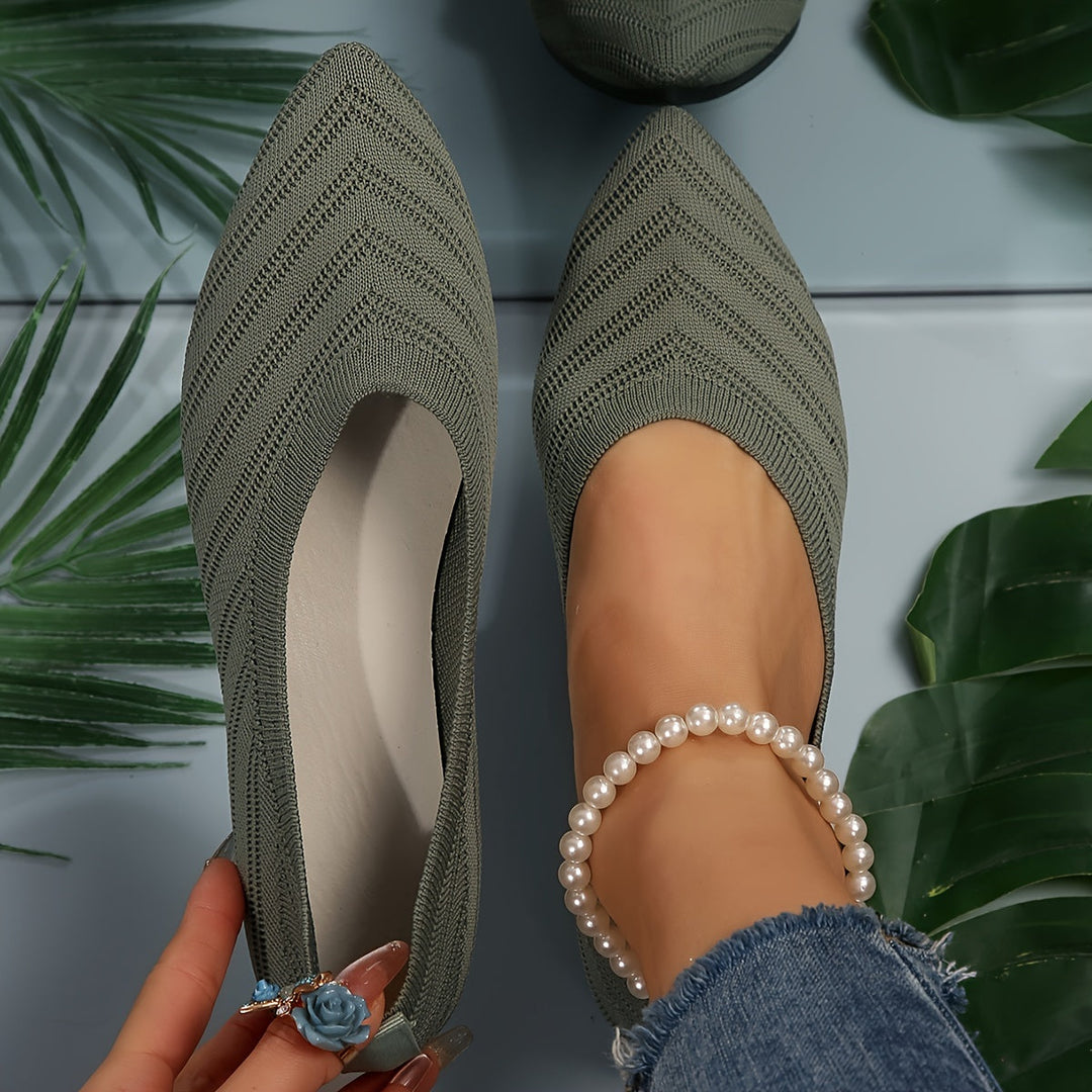 Heidi-Mode | Ballerinas für Damen Slip On Atmungsaktive Wohnungen