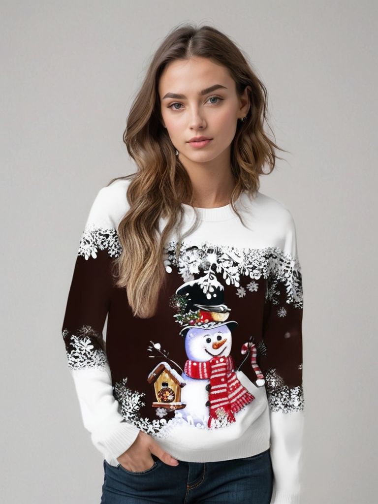Heidi-Mode | Damen Weihnachtspullover Weich, Leicht und Bequem