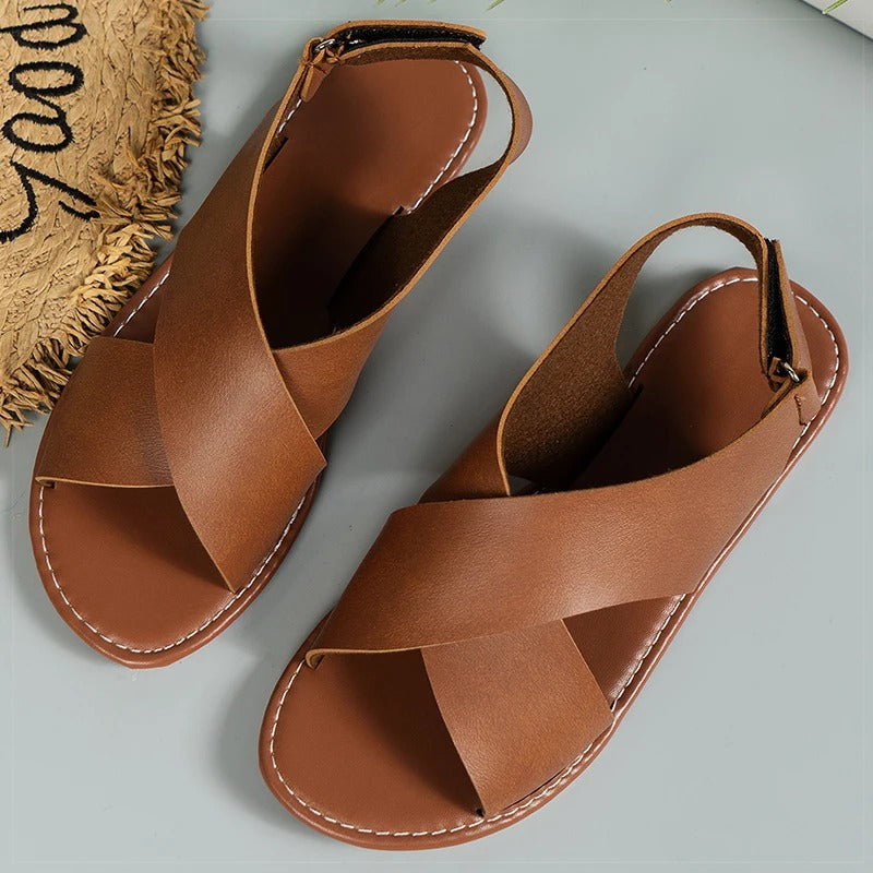Heidi-Mode | Elegante Sommerschuhe mit Kreuzband-Design