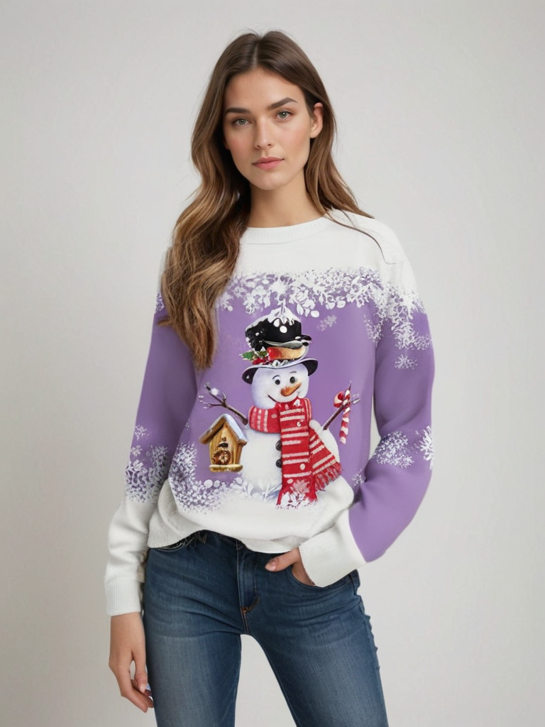 Heidi-Mode | Damen Weihnachtspullover Weich, Leicht und Bequem