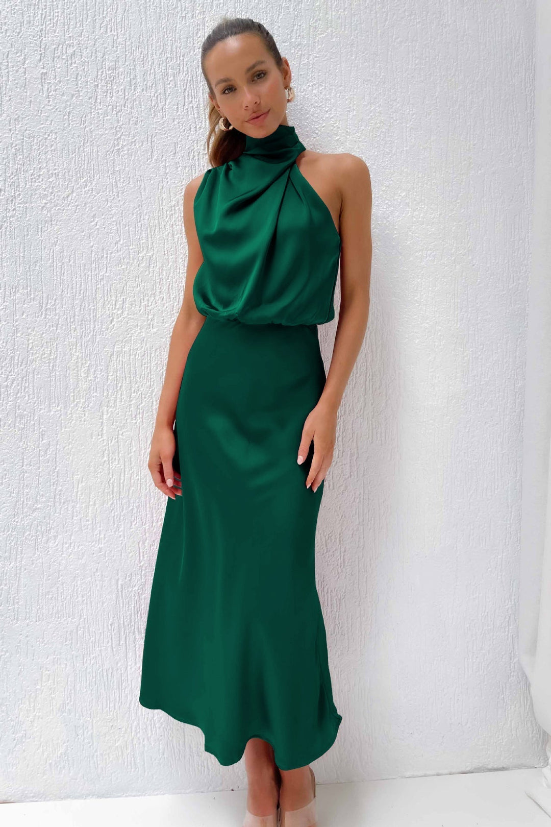Heidi-Mode | Satinkleid - Damen - Zeitlos und Elegant