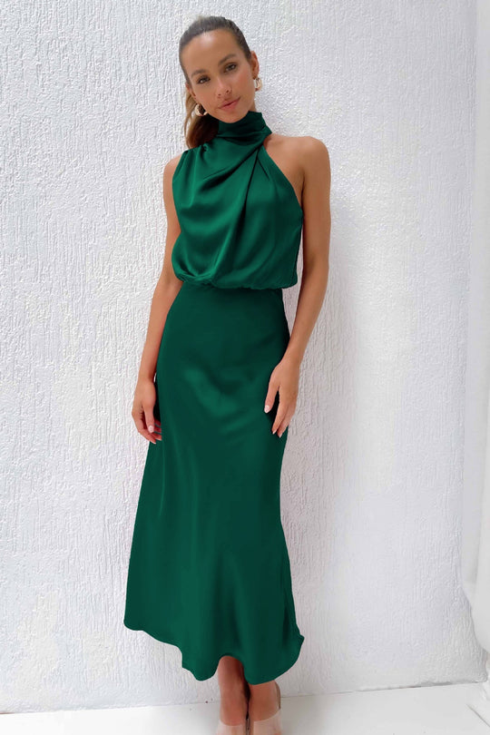 Heidi-Mode | Satinkleid - Damen - Zeitlos und Elegant