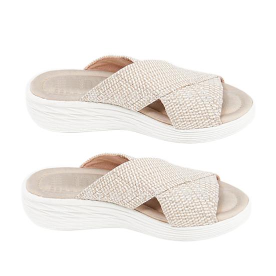 Heidi-Mode | Frau Elastisch Stärke Sommer Sandale