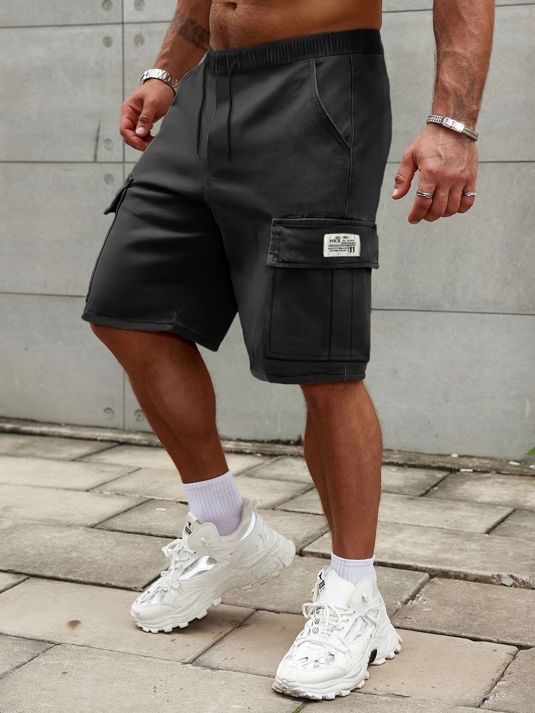 Lässige Cargo-Shorts mit mehreren Taschen