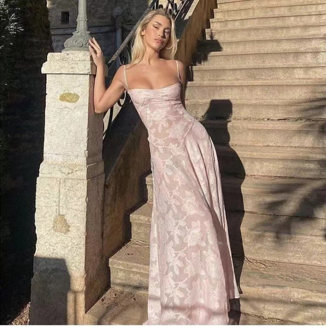 Heidi Mode | Perspektive Slim Fit Hosenträger Blumenkleid