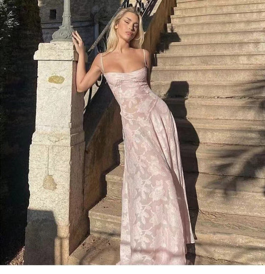 Heidi Mode | Perspektive Slim Fit Hosenträger Blumenkleid