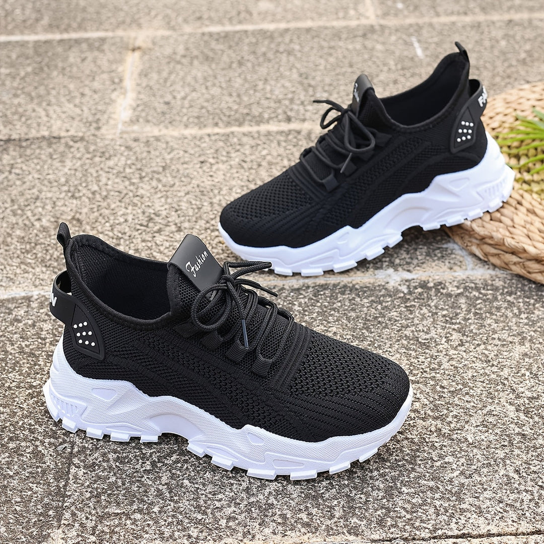 Heidi-Mode | Bequeme Atmungsaktive Knit Sneakers für Damen