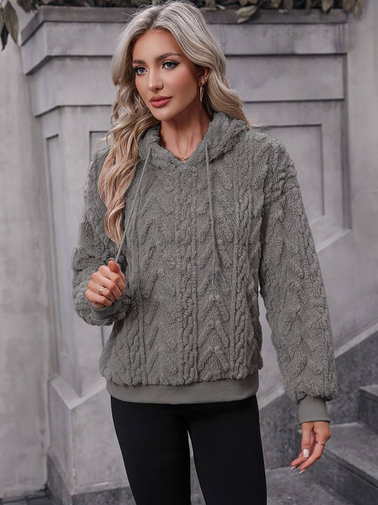 Heidi-Mode - Stilvoller und Bequemer Winter Hoodie aus Teddystoff für Frauen