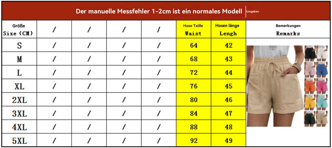 Heidi Mode | Lässige Shorts aus Leinen
