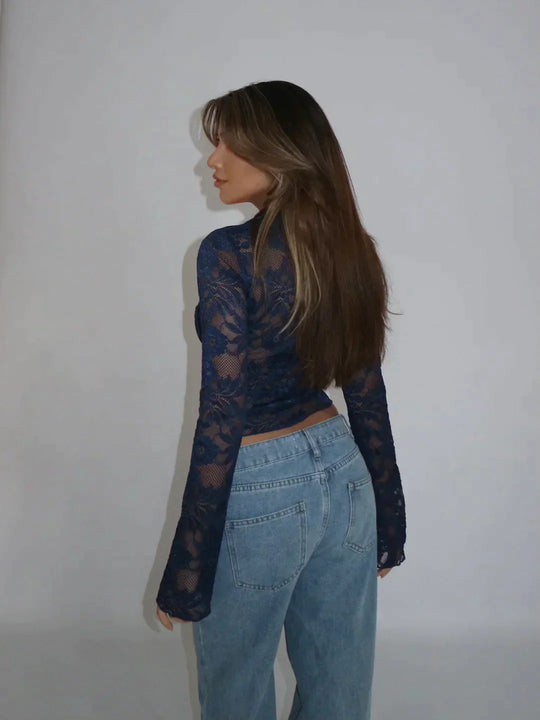 Heidi-Mode | Moderne Mode Spitze Top Bluse