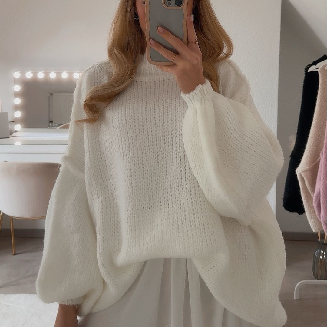 Heidi-Mode | Luxuriöser Übergroßer Strickpullover