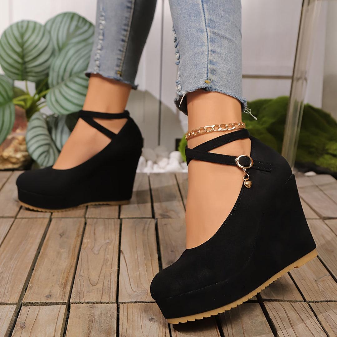 Heidi-Mode | Elegante Damenschuhe mit Keilabsatz