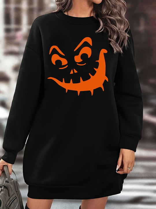 Halloween-Smile-Sweaterkleid - Lisa