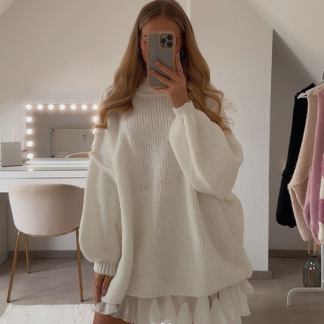 Heidi-Mode | Luxuriöser Übergroßer Strickpullover