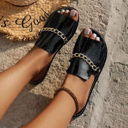 Heidi-Mode | Glamour Sandalen mit Kette – Luxus und Stil für den Sommer!
