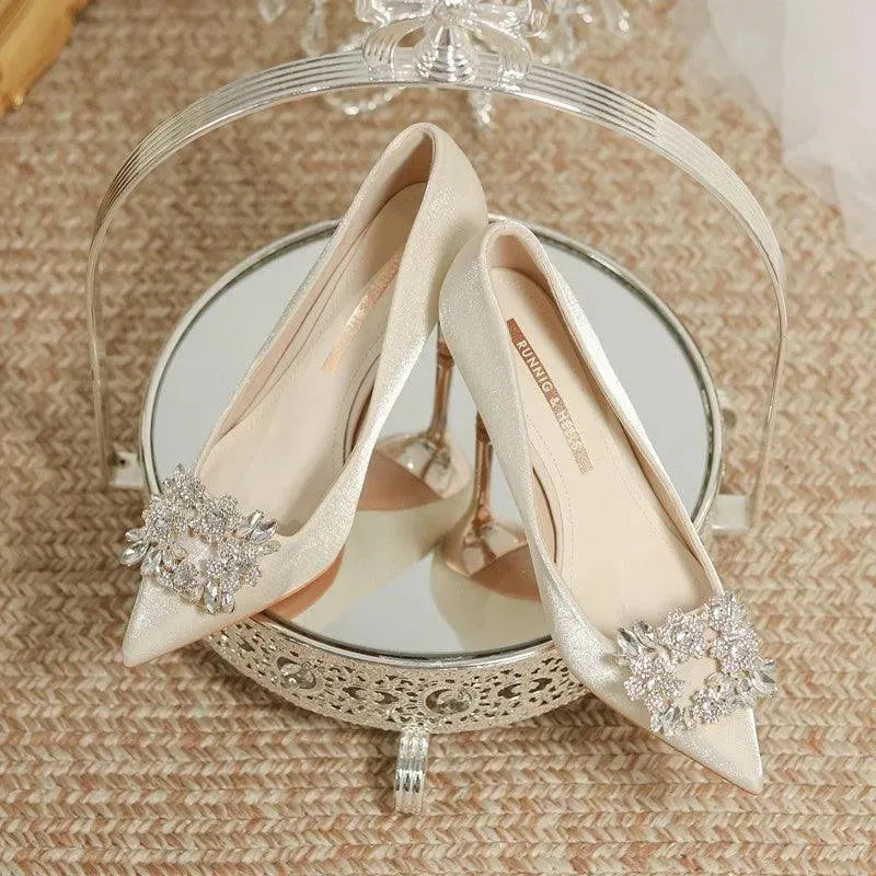 Heidi-Mode | Brautschuhe Stiletto mit Strass