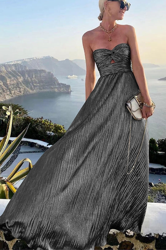 Heidi-Mode | Chloé Elegantes, Glänzendes Kleid mit Nackten Schultern