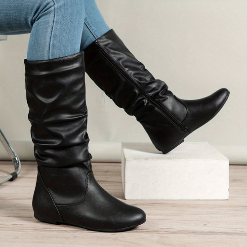 Heidi-Mode | Retro Damen Reitstiefel mit Reißverschluss