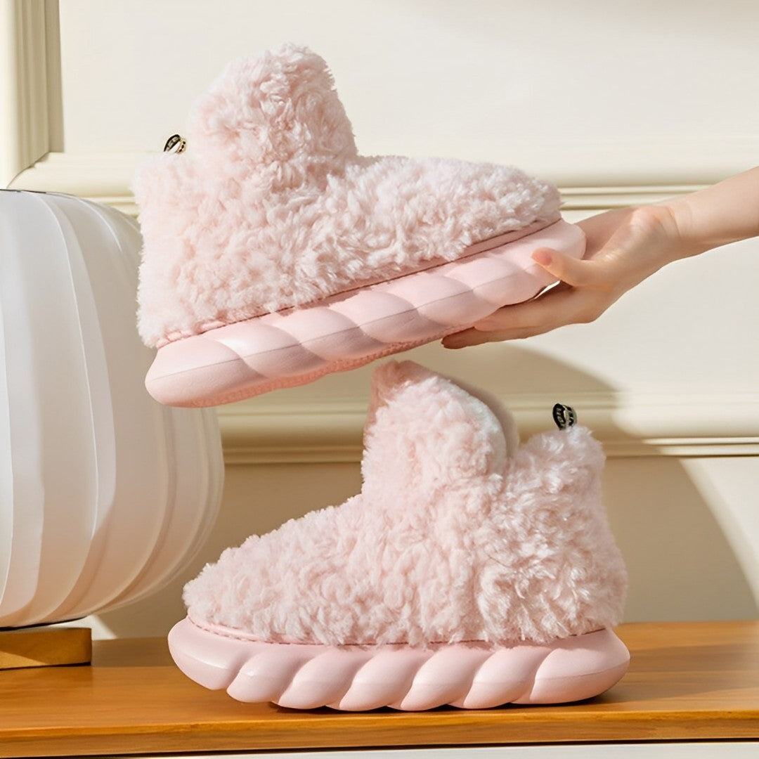 Heidi-Mode - Pantoffelstiefel mit dicker Sohle