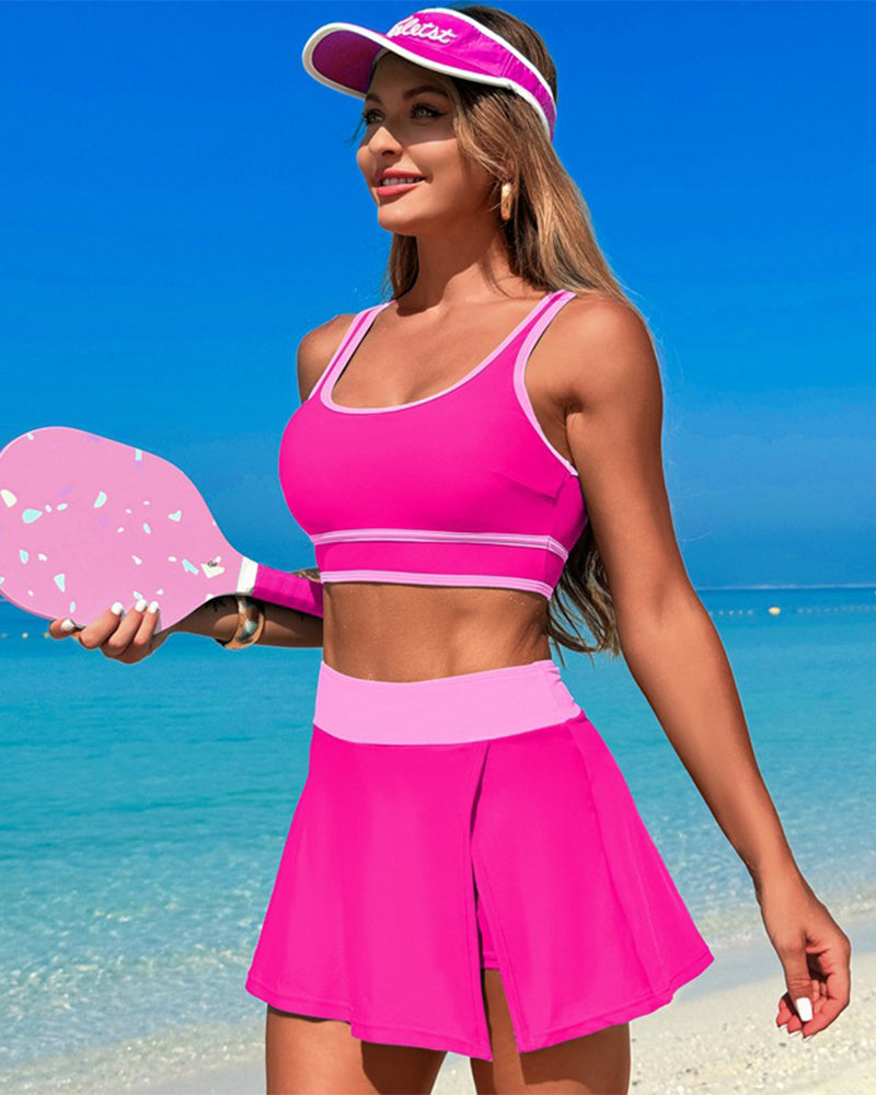 Heidi-Mode | Set Schnell Trocknend Zweiteiliges Schwimmrock