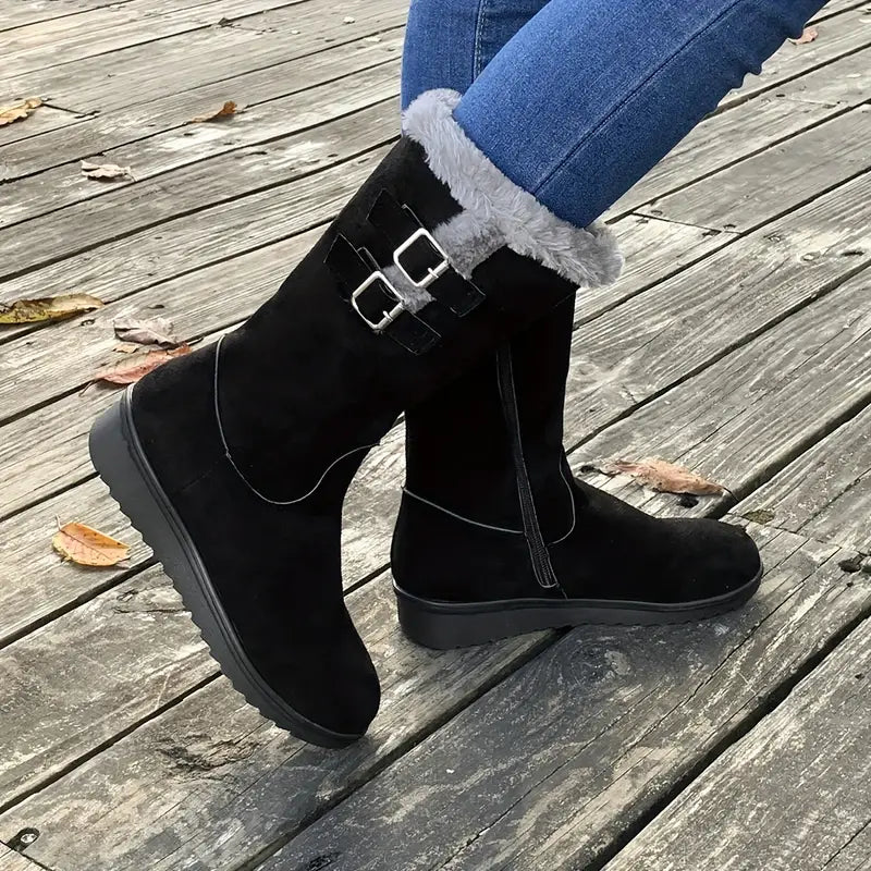 Heidi-Mode | Stilvolle und Bequeme Wanderschuhe mit Futter aus Kunstfell