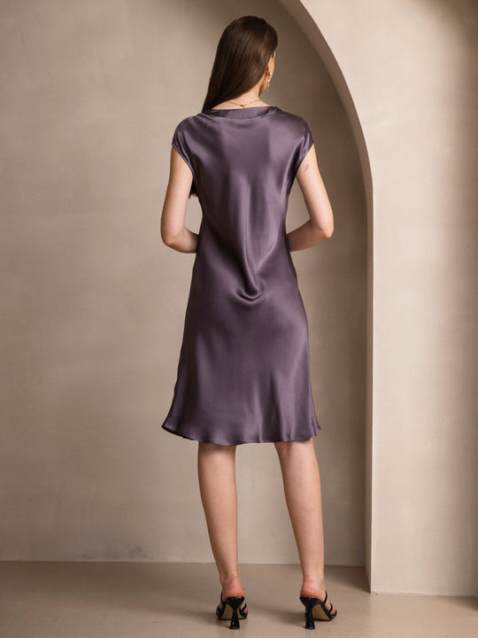 Heidi-Mode | Elegante Nachthemd Reine Seide mit V-Ausschnitt