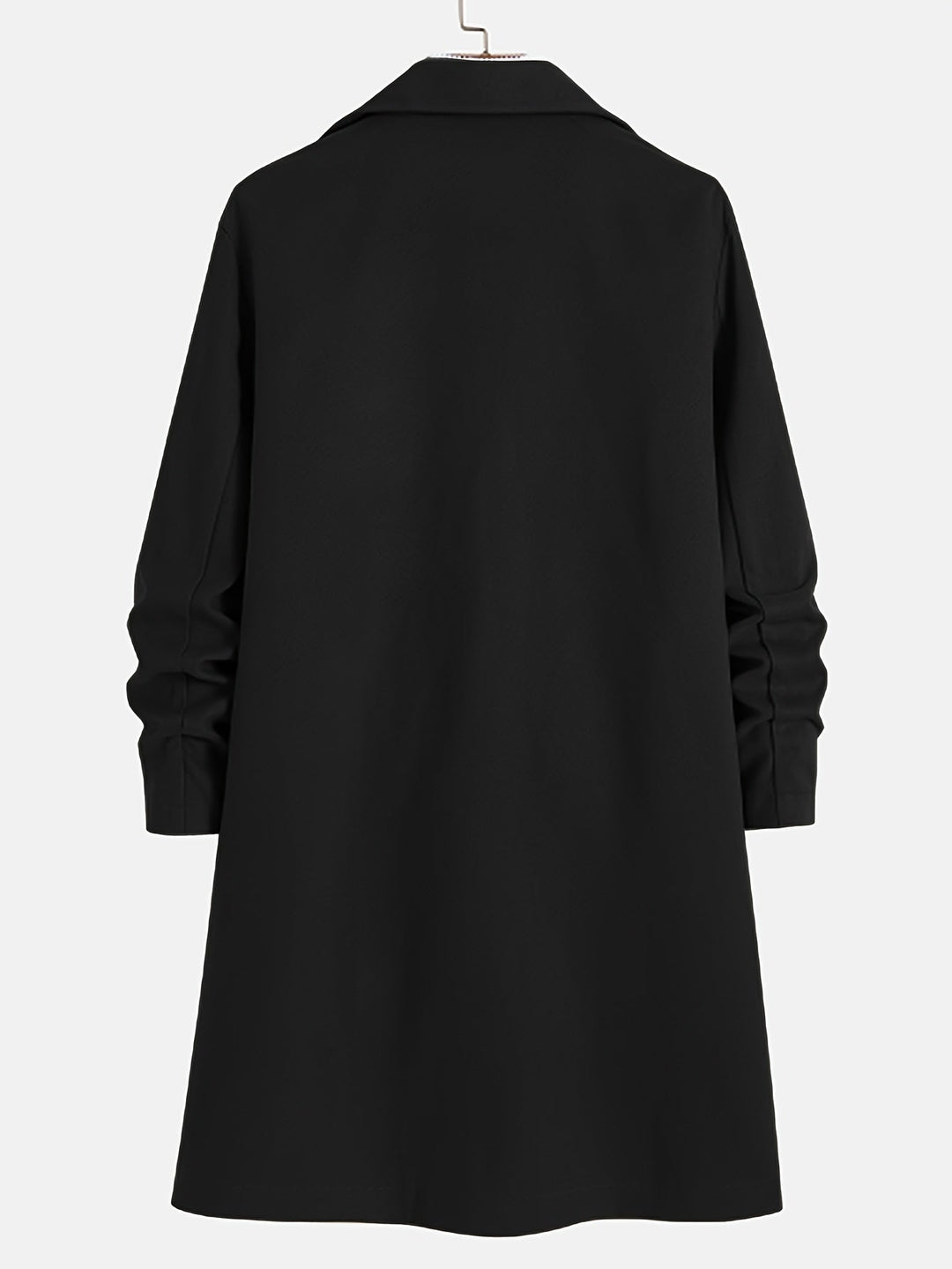 Heidi-Mode | Elegante Lange Jacke Polyester und Wolle Klassisch und Warm