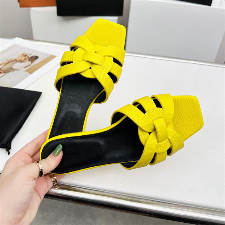 Heidi-Mode | Damenmode Einfache Kreuz Mittel-Hoch Schuhe