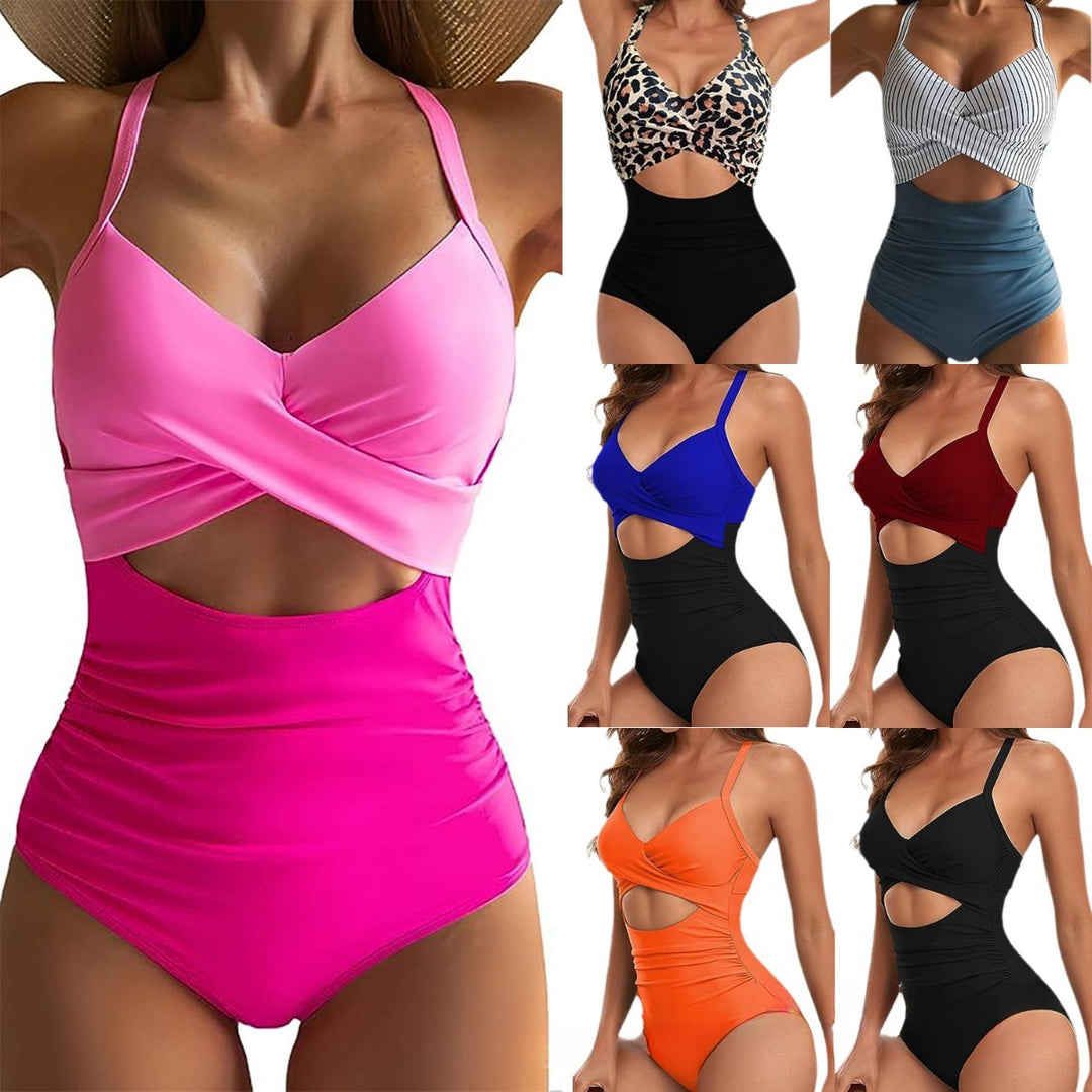 Heidi Mode | Hohler rückenfreier Bikini mit engen Trägern