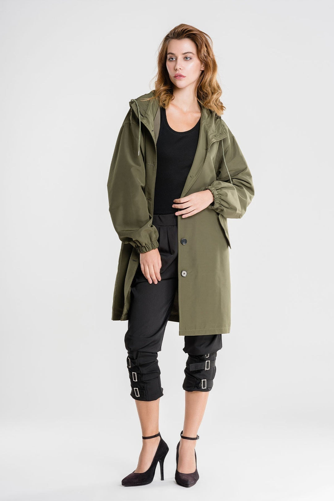 Heidi-Mode | Wasserdichte Atmungsaktive Regenjacke mit Kapuze für Frauen