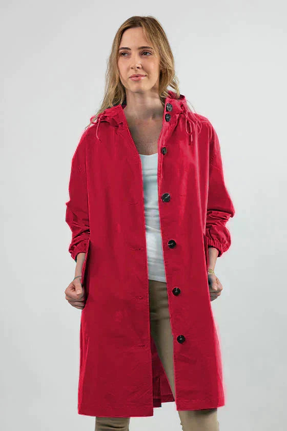 Schicke Weiße Regenjacke
