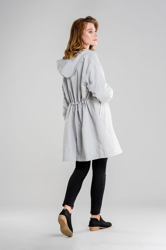 Heidi-Mode | Wasserdichte Atmungsaktive Regenjacke mit Kapuze für Frauen
