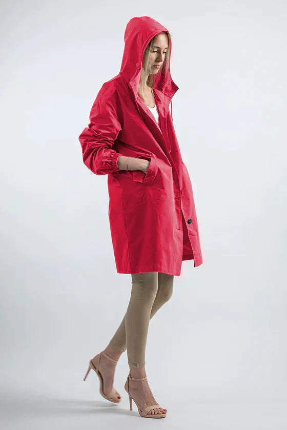 Schicke Weiße Regenjacke