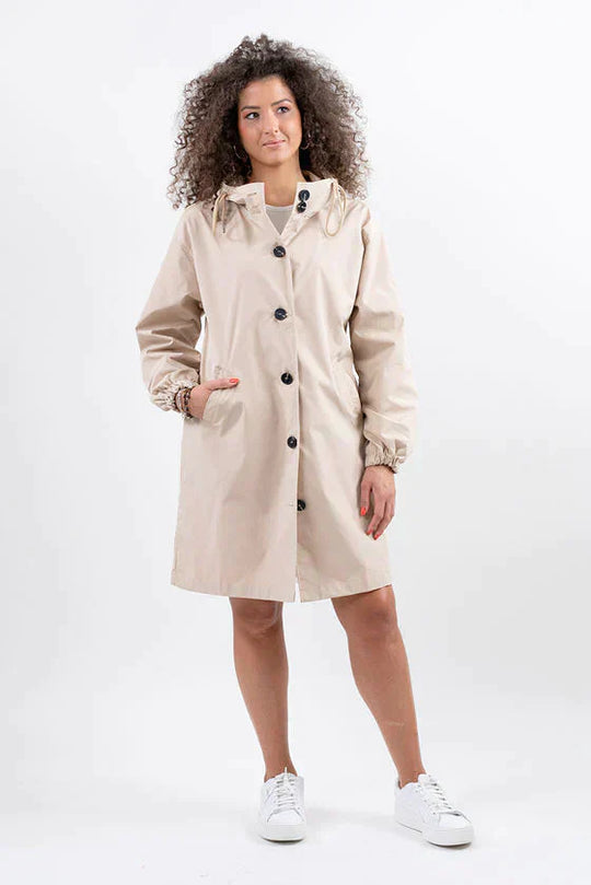 Schicke Weiße Regenjacke