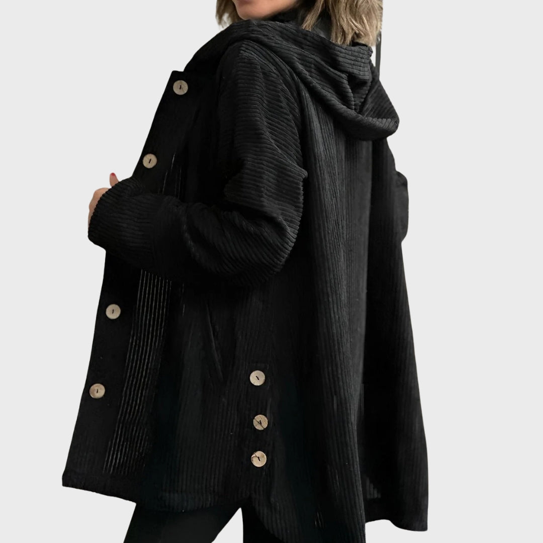 Heidi-Mode | Gemütliche Kordjacke mit Kapuze