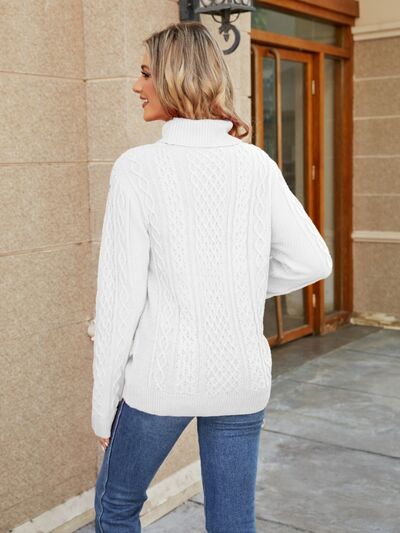 Heidi-Mode | Kabelstrick Stehkragenpullover