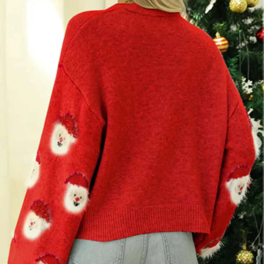 Heidi-Mode | Lässiger Weihnachtsmann Muster Pullover