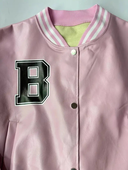 Baseball Lederjacke in Übergröße