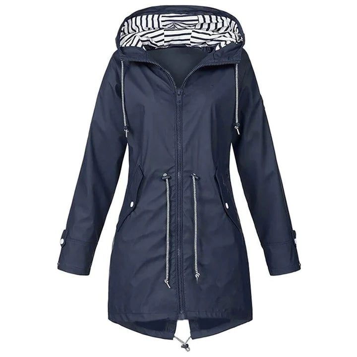 Heidi-Mode | Stilvolle Wasserdichte Outdoor Regenjacke mit Kapuze für Frauen