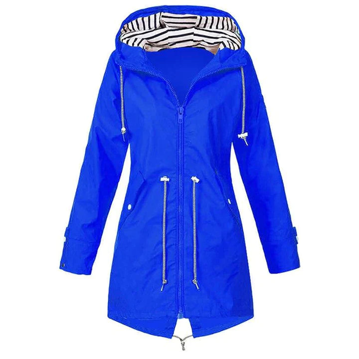 Heidi-Mode | Stilvolle Wasserdichte Outdoor Regenjacke mit Kapuze für Frauen