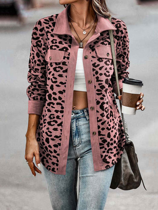Heidi-Mode | Trendige Zwischen Jacke mit Leopardenmuster