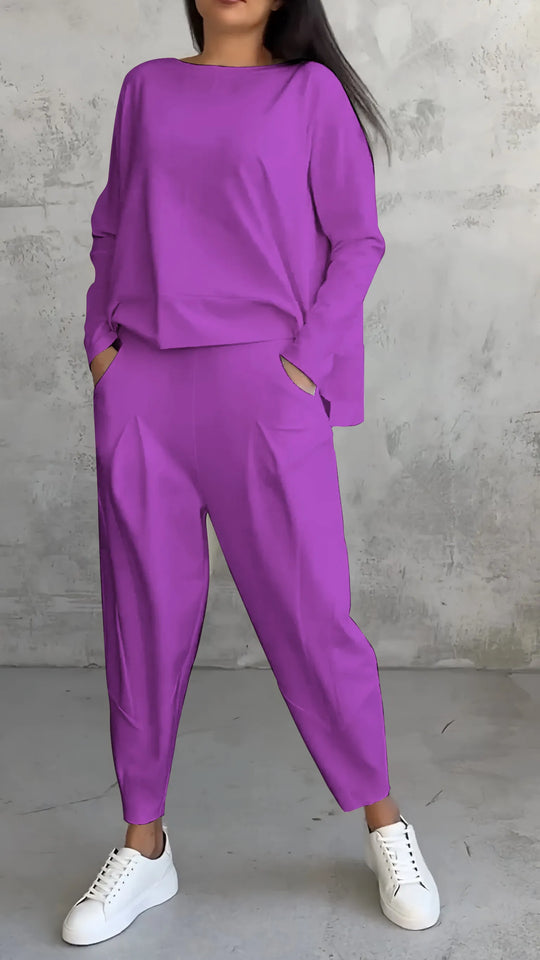 Heidi-Mode | Zweiteiliges Set In Einem Lässigen Relaxed Fit Modell