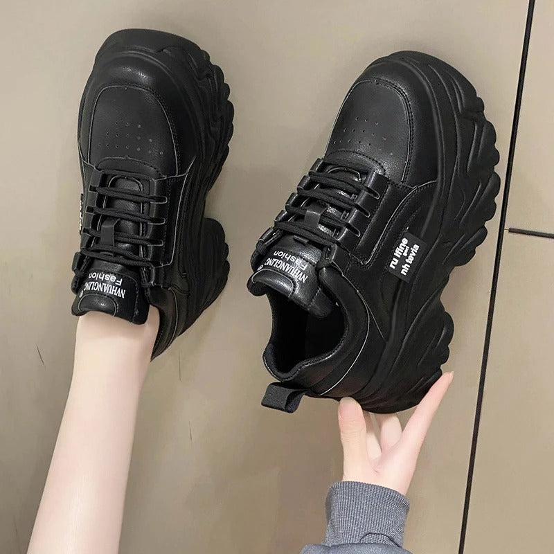 Bequeme Und Klobige Plateau-Sneakers