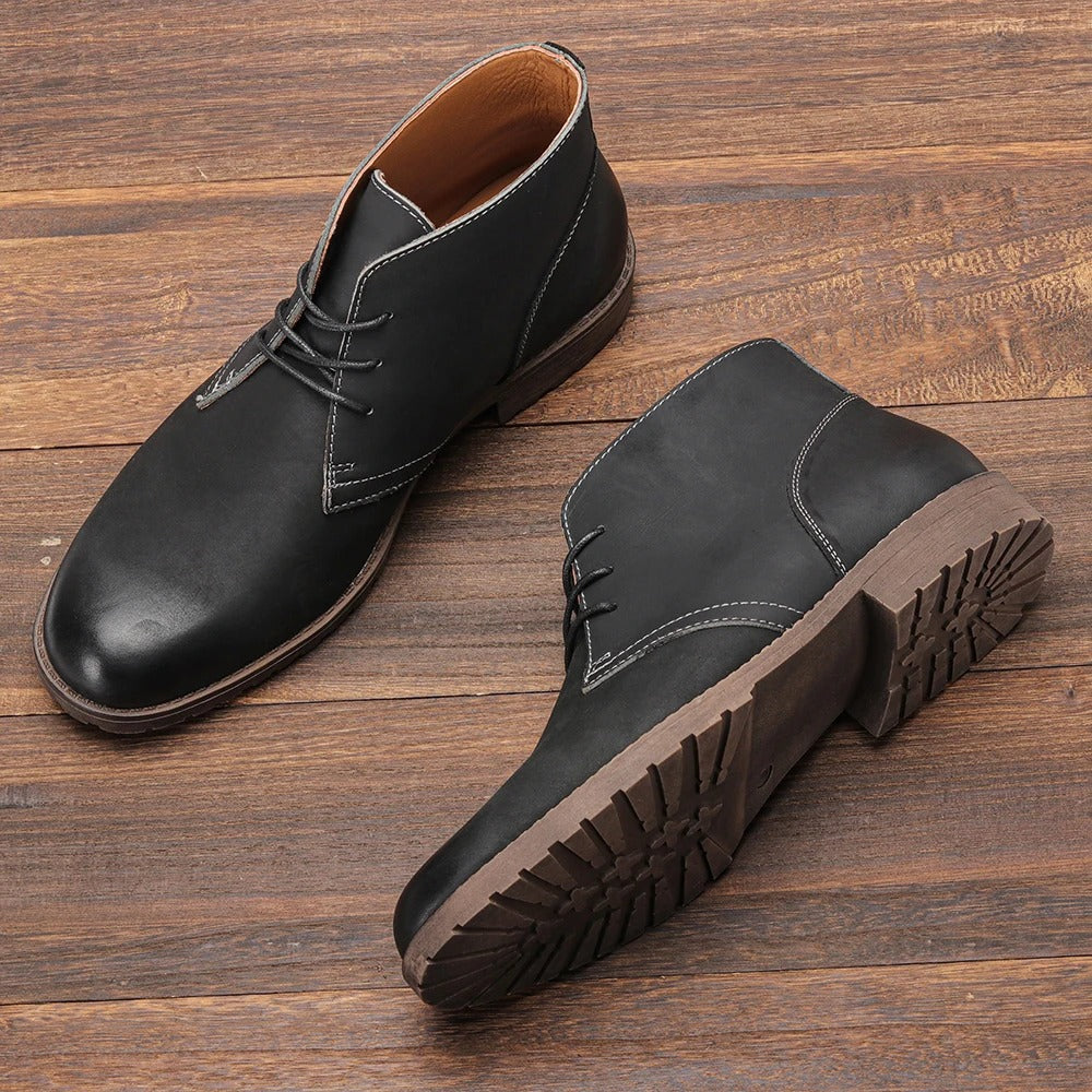 Stiefelette Aus Echtem Leder
