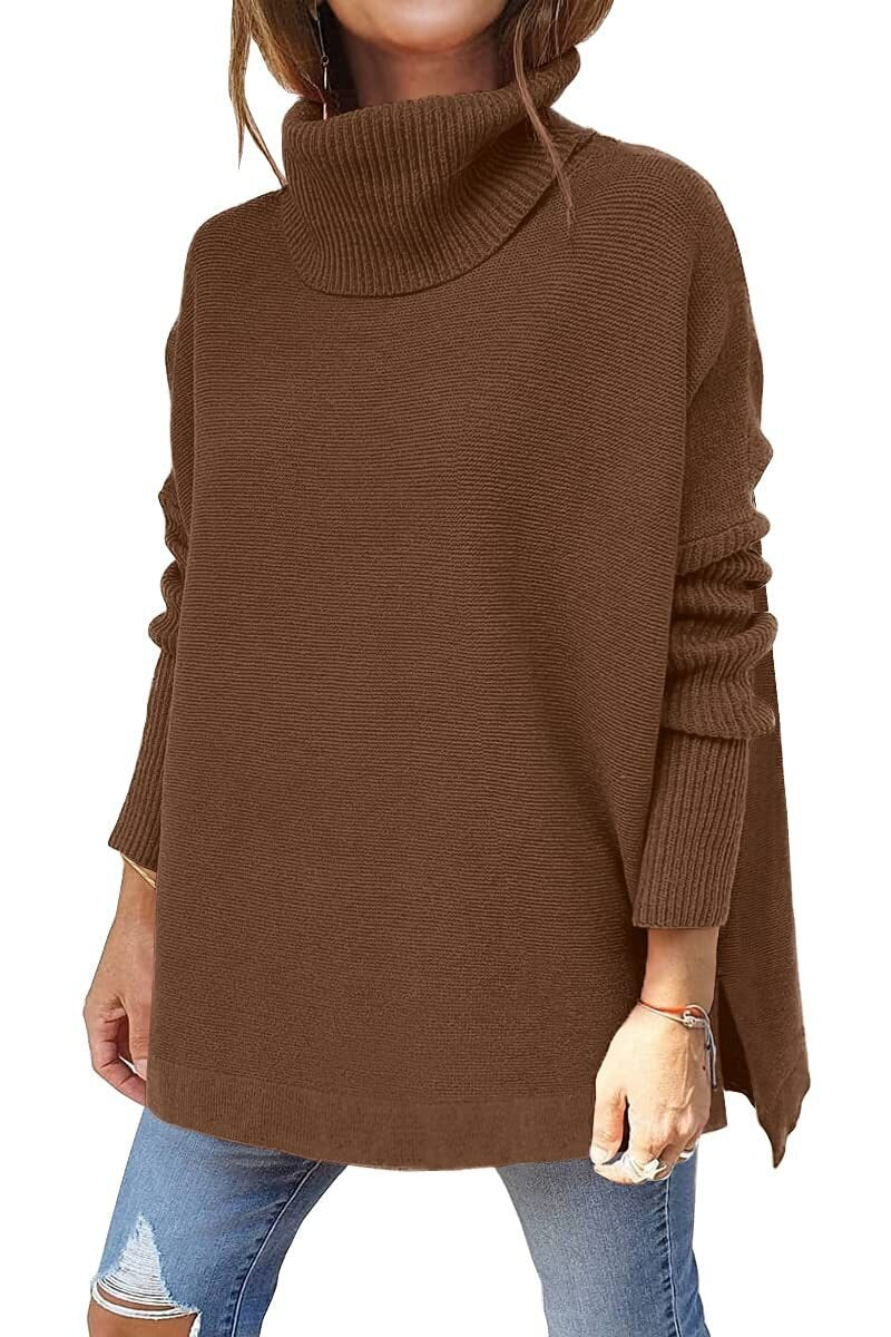 Heidi-Mode | Damen Winter Rollkragenpullover Lang