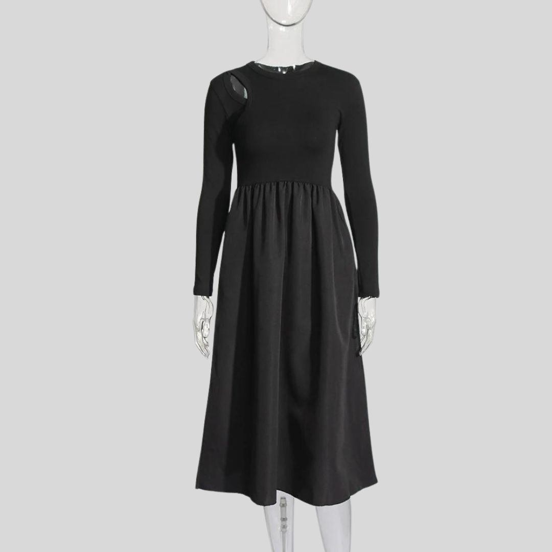 Elegantes Midikleid mit Ausschnitt