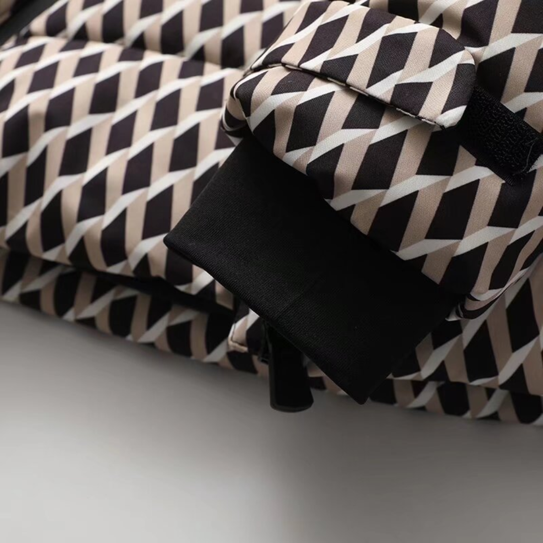 Heidi-Mode | Damen Daunenpufferjacke mit Gürtel