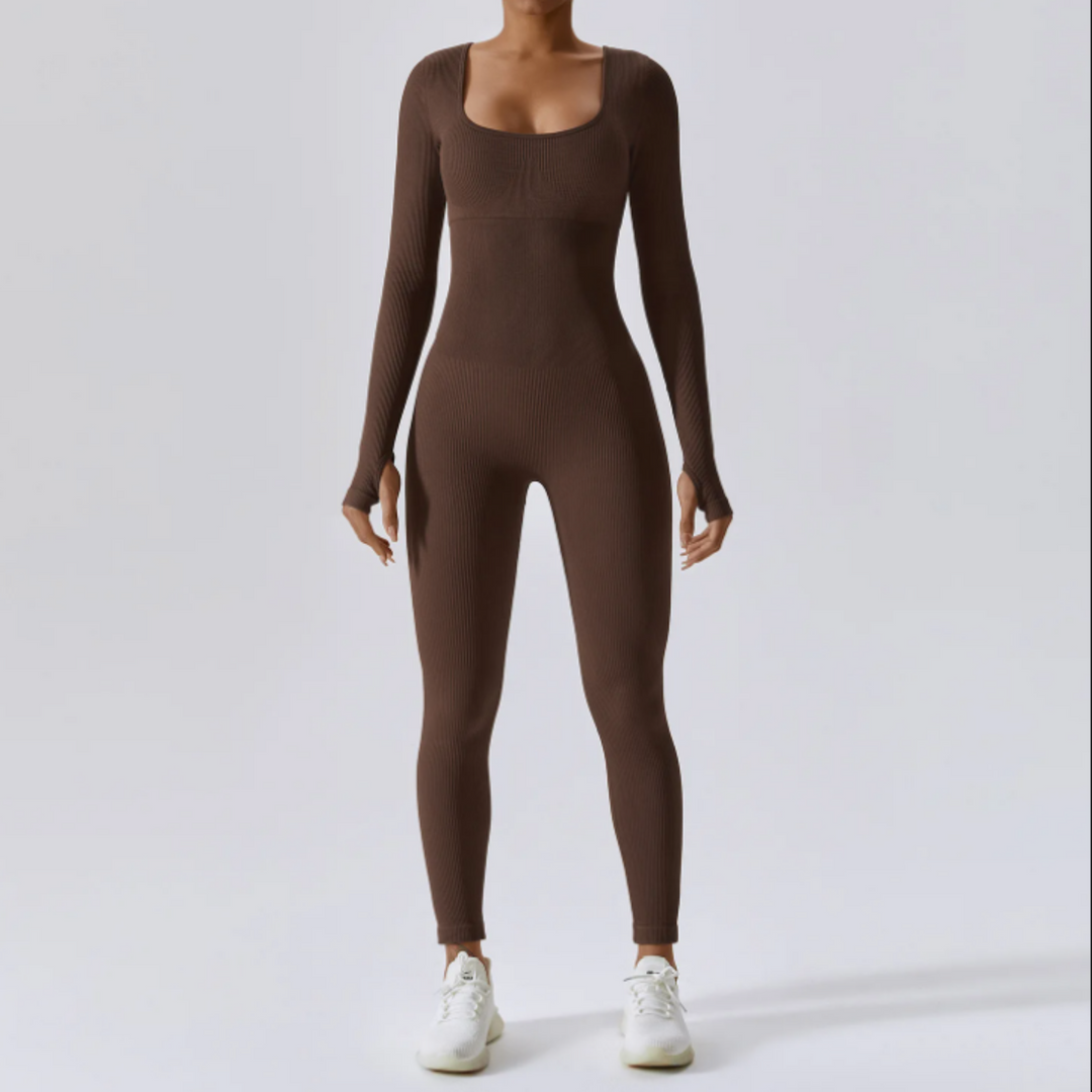 Heidi-Mode | Sleeksculpt Langarm Jumpsuit